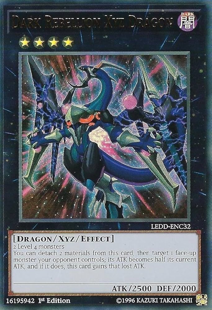 Amazon.com: Dark Rebellion Xyz Dragon - LEDD-ENC32 - Ultra Rare