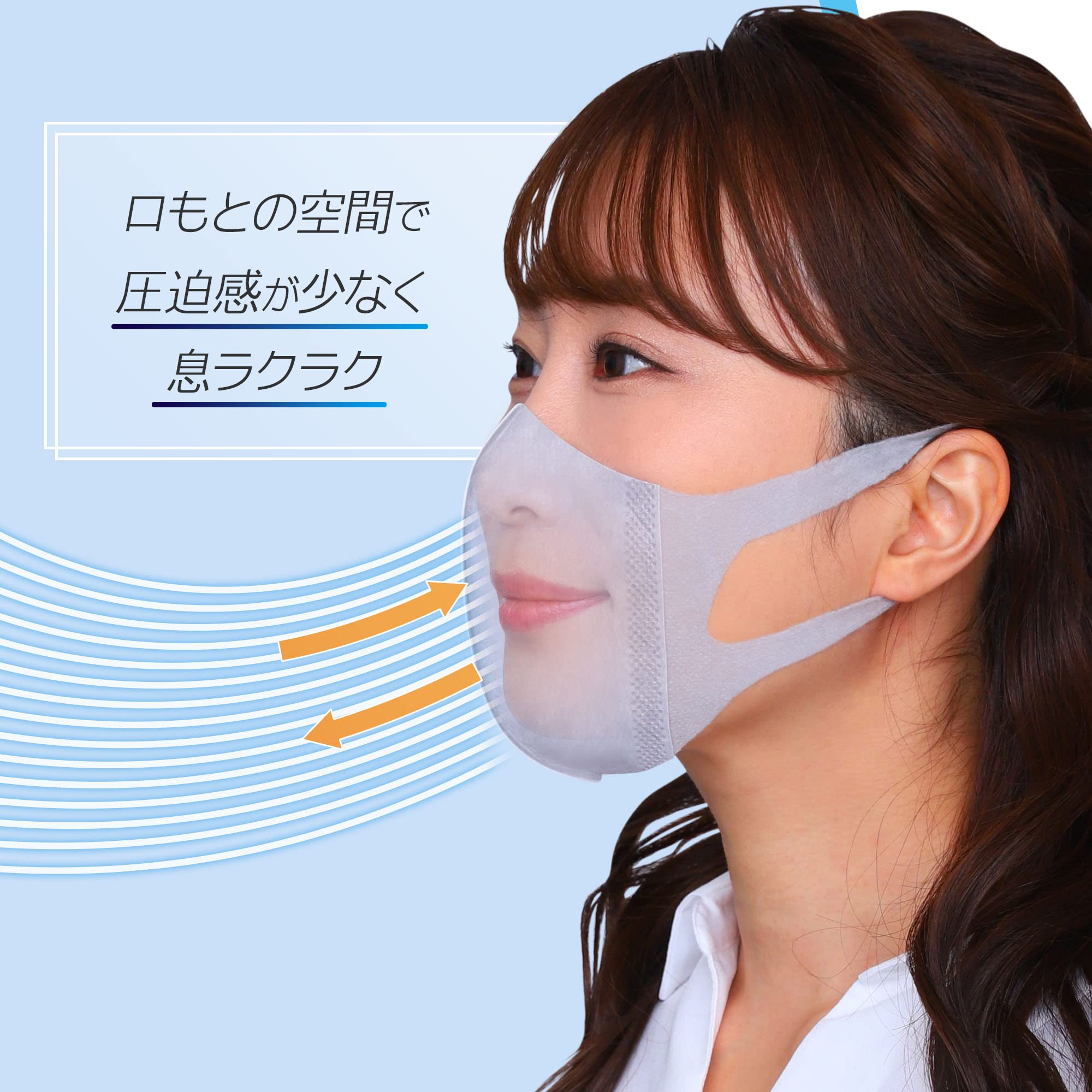 Amazon.co.jp: 超快適マスク エアリッシュ ライトグレー 風邪・花粉用