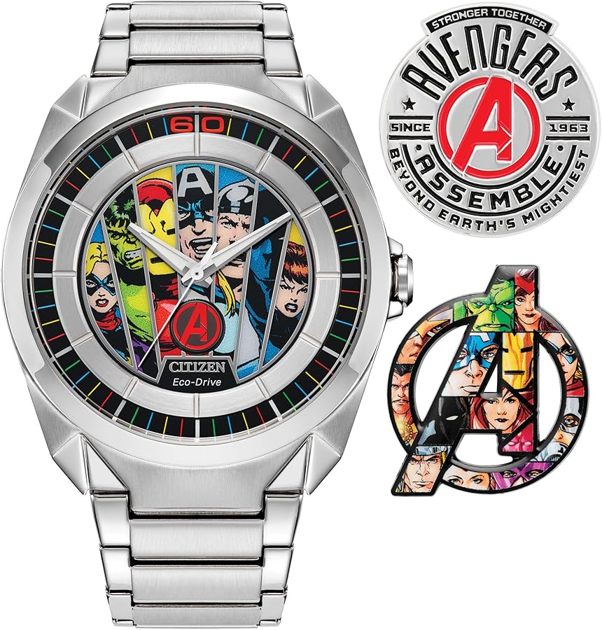 Amazon.com: Citizen Men's Eco-Drive Marvel Avengers Silver