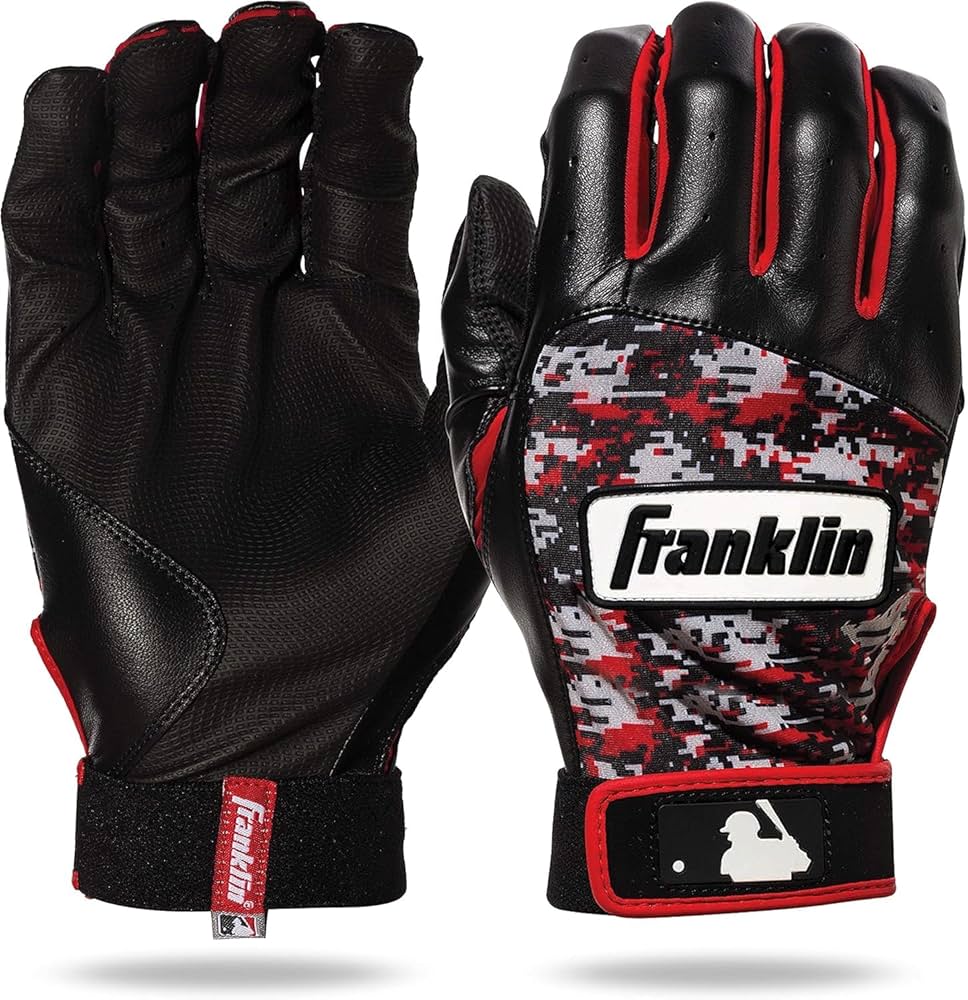 Amazon | Franklin フランクリン バッティンググローブ DIGITEK 赤 黒