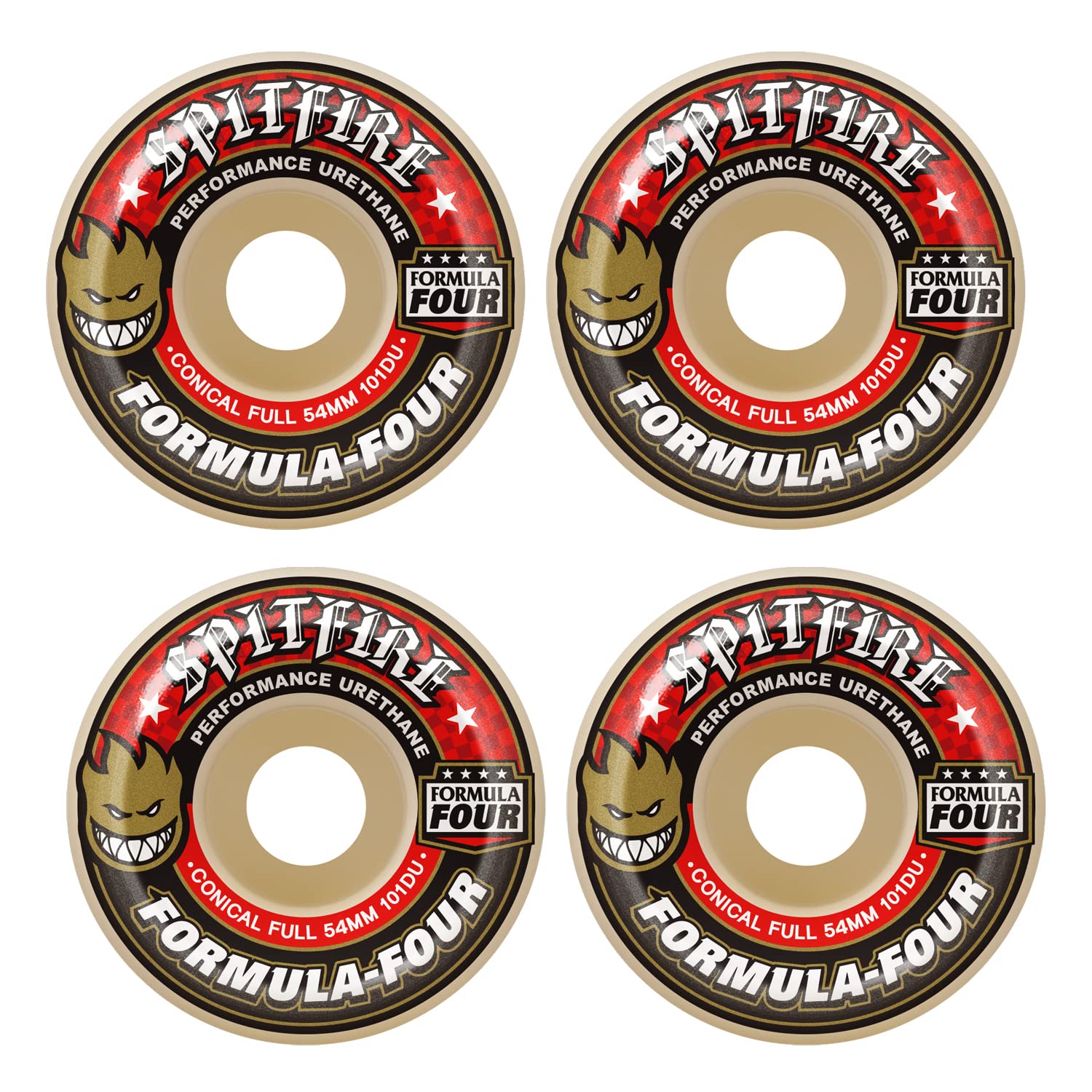 Amazon | Spitfire スケートボードホイール 58mm 円錐形 フルF4 101A