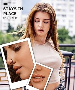 Amazon.com: LOYALLOOK 18/24Pcs Hypoallergenic Nose Rings Hoops