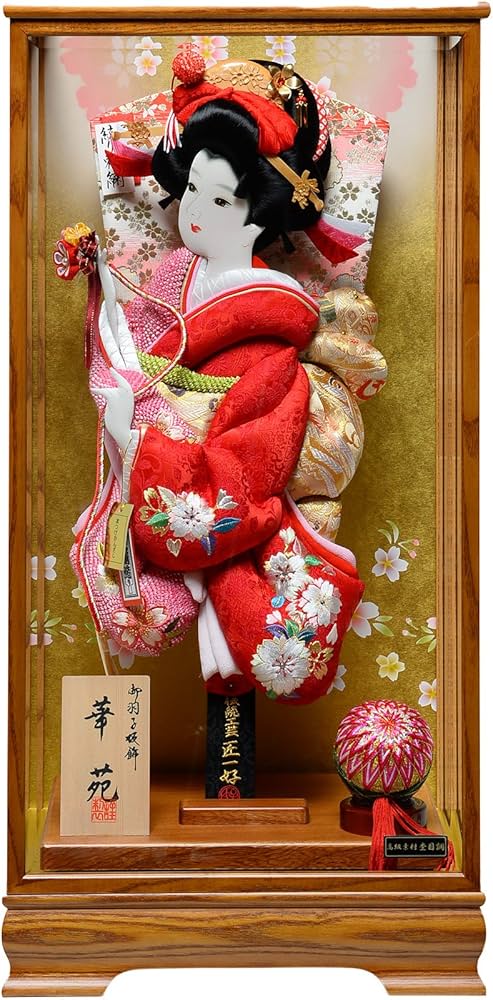 Amazon.co.jp: 【匠一好羽子板】【羽子板】羽子板 18号華苑：押絵振袖