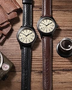 Amazon.com: Getalia Italian leather Watch Band Tuscany Natural