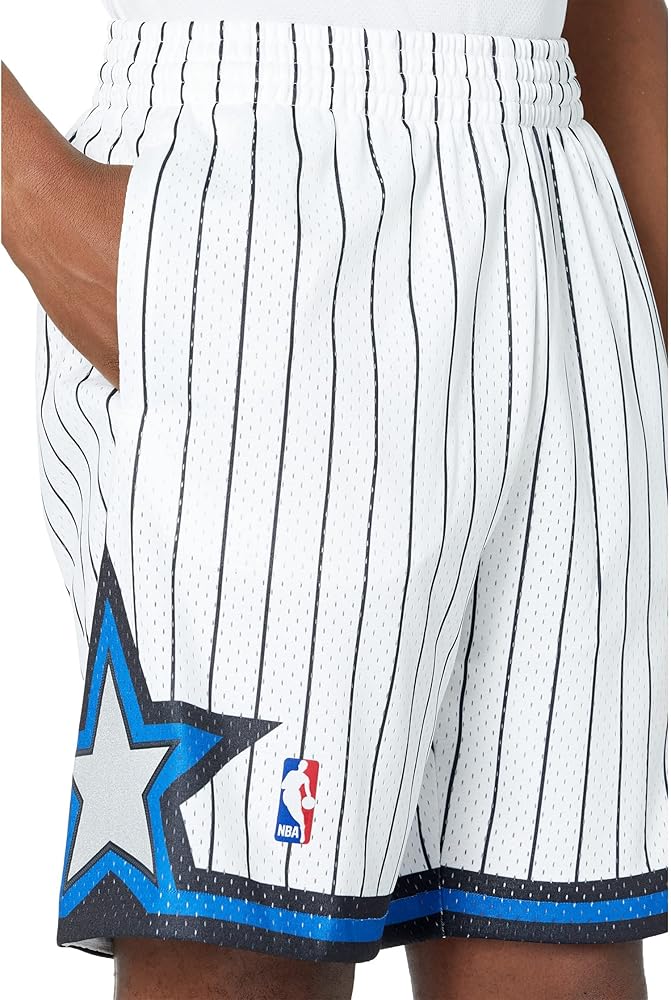 Amazon.com: Mitchell & Ness NBA Swingman Shorts Magic 93-94 White