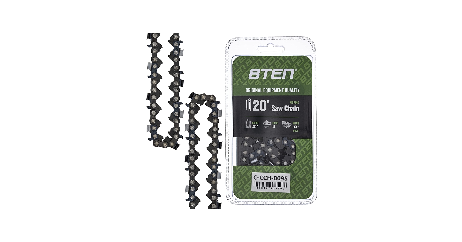 Amazon.com: 8TEN Ripping Chainsaw Chain 20 Inch .063 .325 81DL for