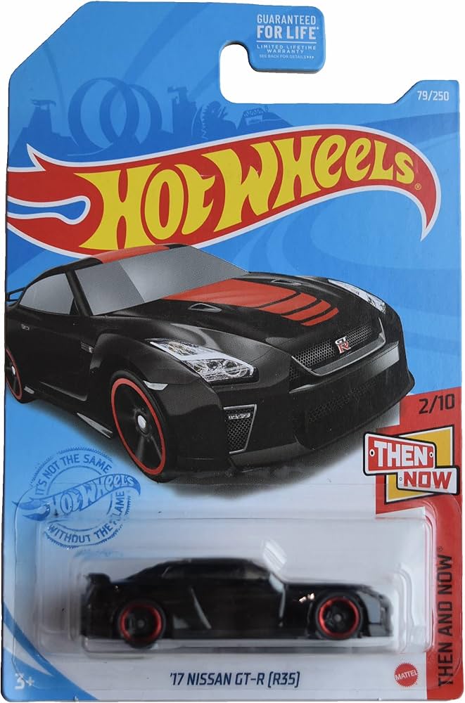 Amazon.com: Hot Wheels '17 Nissan GT-R, Then and Now 2/10 [Black
