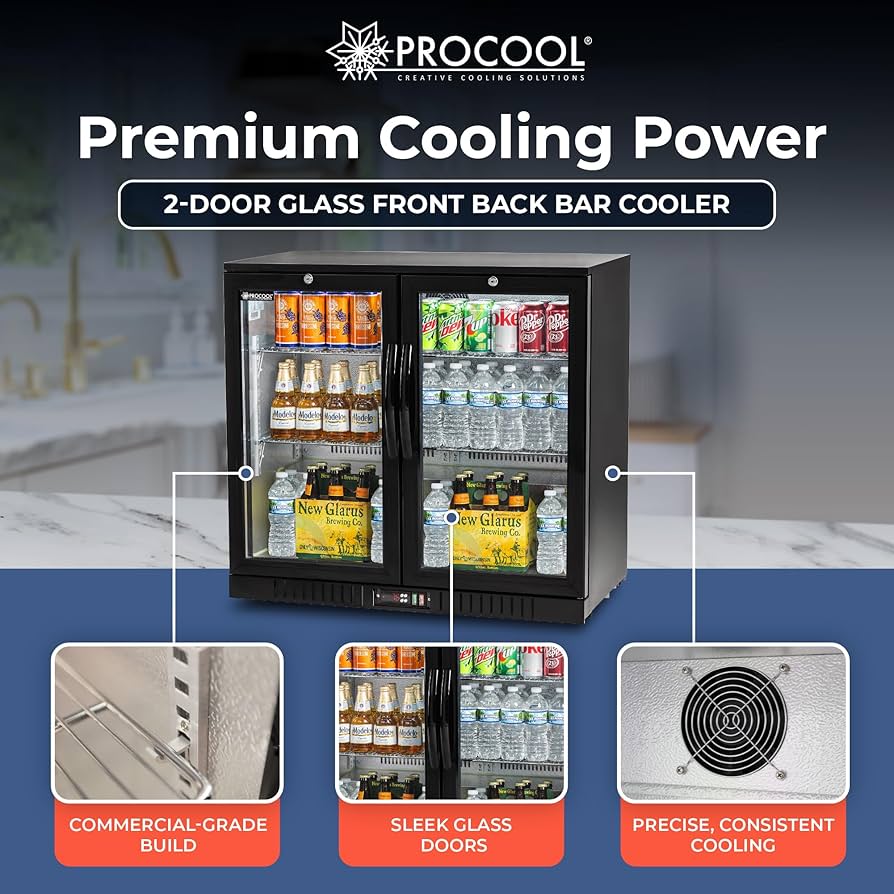 Amazon.com: Procool 2-Door Undercounter Refrigerator - 33” Tall