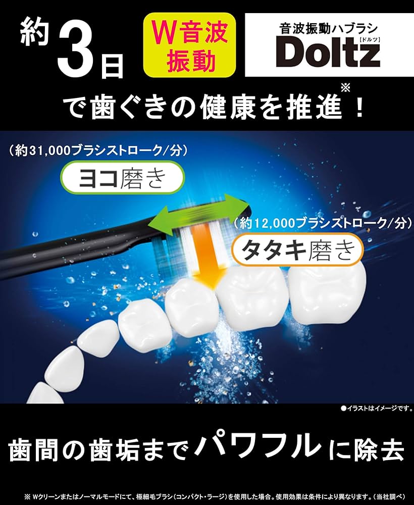 Amazon | パナソニック 電動歯ブラシ ドルツ青 EW-CDP54-A