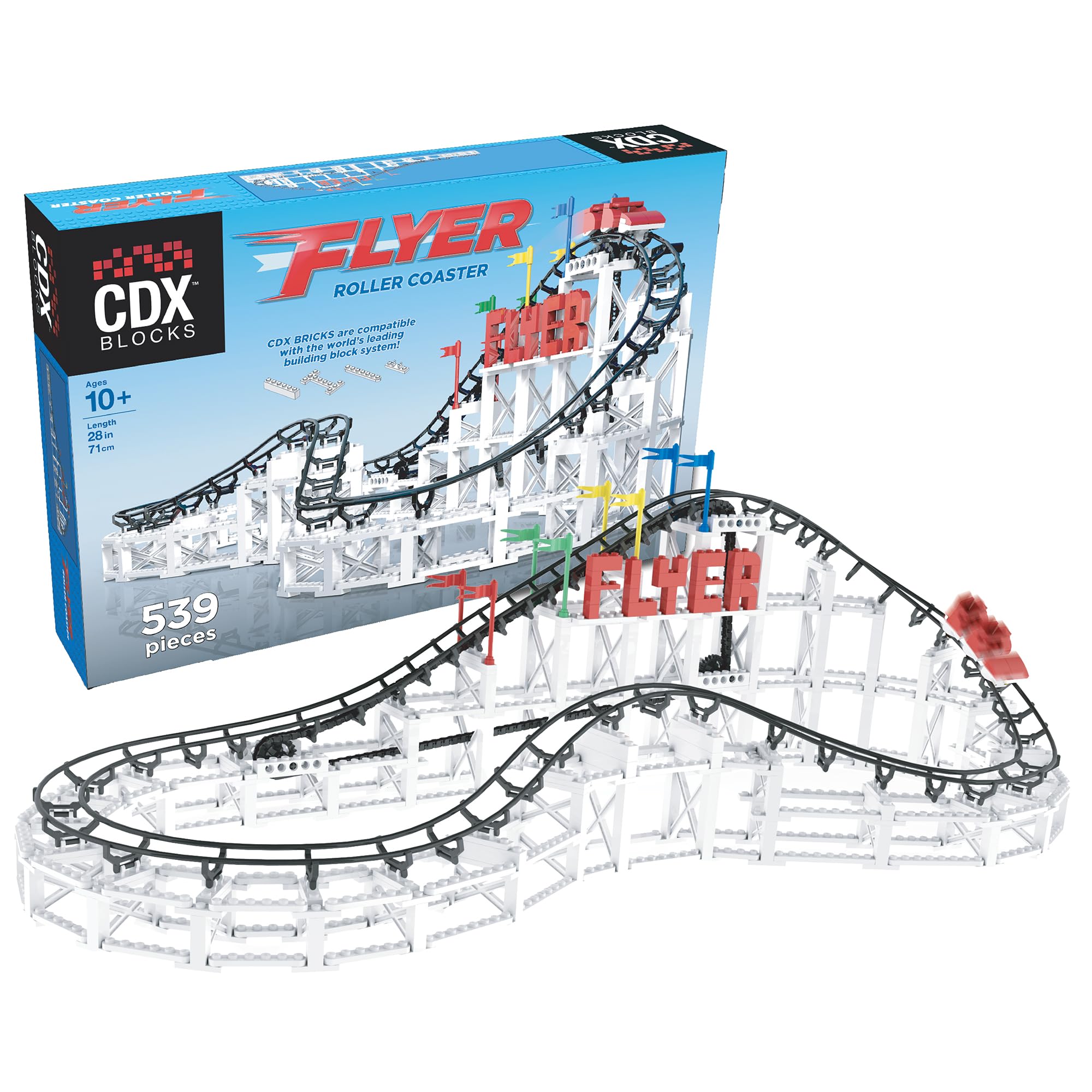 Amazon.com: CDX Blocks: Flyer - 539 Pieces, Building Brick Set