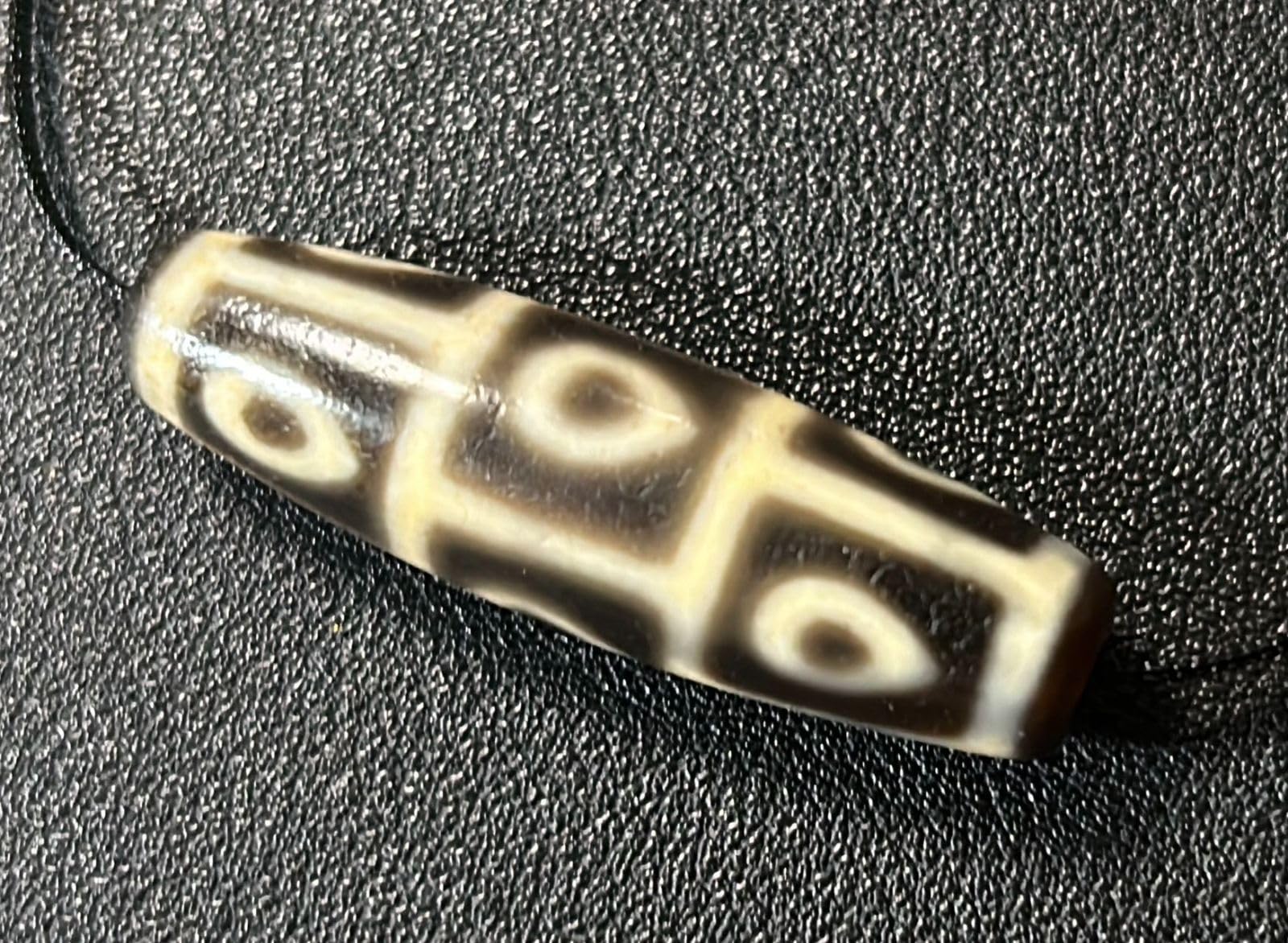 中国美術 天珠石 西蔵 チベット 長5.3cm 旧家蔵 KN61 【公式通販】