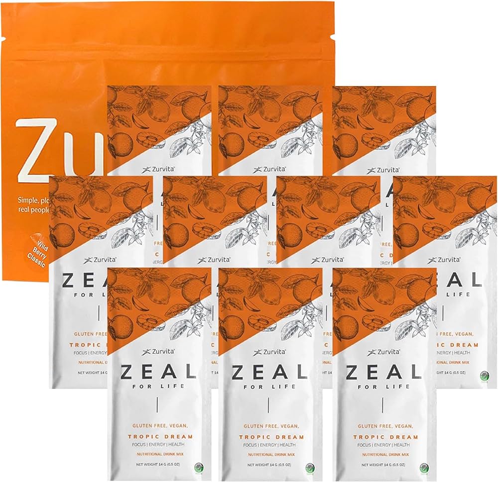 Amazon.com: Zurvita - Zeal for Life Wellness Drink Mix - Tropic