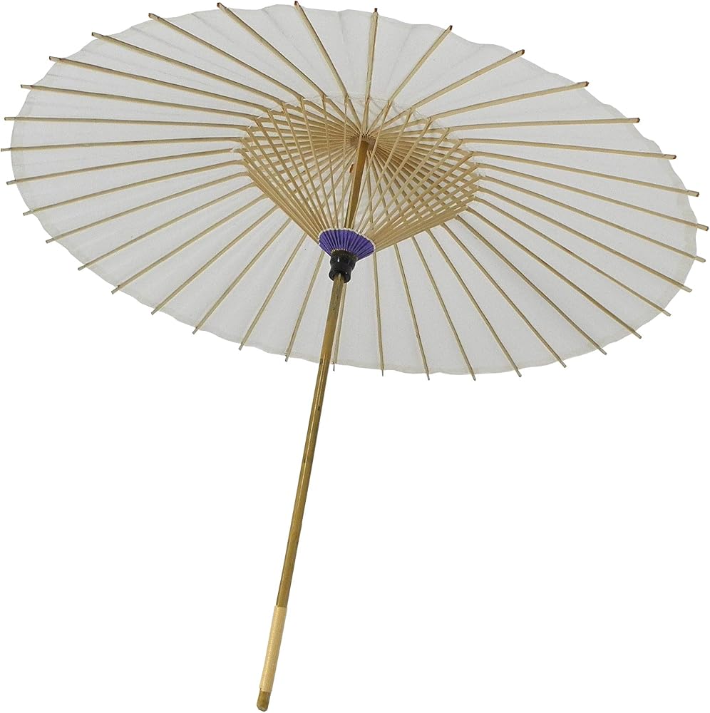 Amazon.co.jp: [有限会社嶋商店] 和傘 舞踊用小番傘 白 踊り用番傘