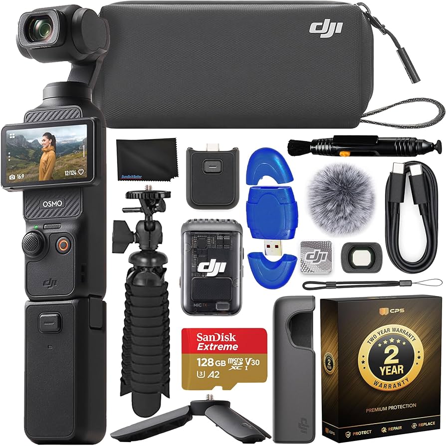 Amazon.com: DJI Osmo Pocket 3 Creator Combo Gimbal Stabilizer with