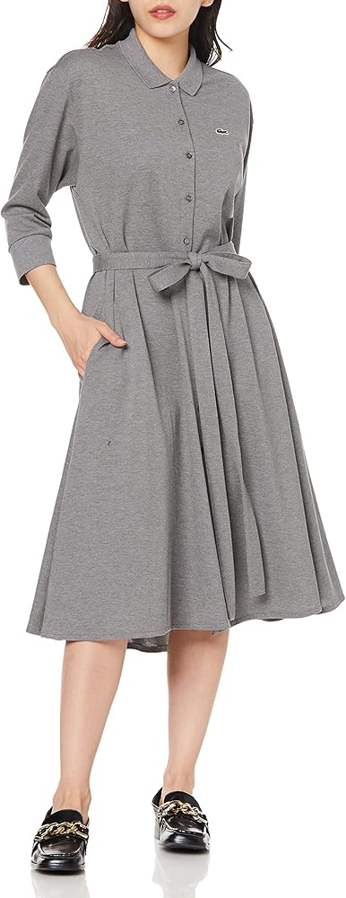 Amazon.co.jp: [ラコステ] ワンピース [公式] ベルトデザイン