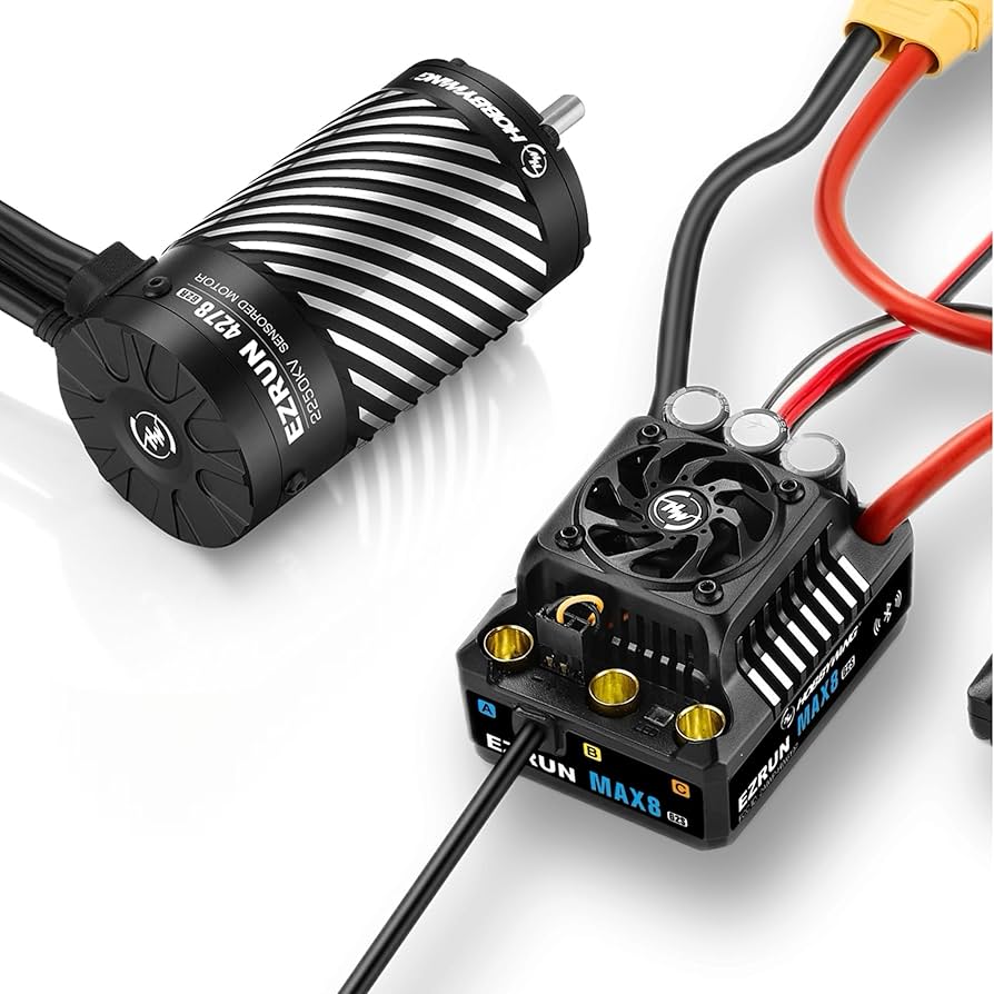 Amazon.com: HOBBYWING EZRUN MAX8 G2S & 4278SD 2250KV G2R Combo