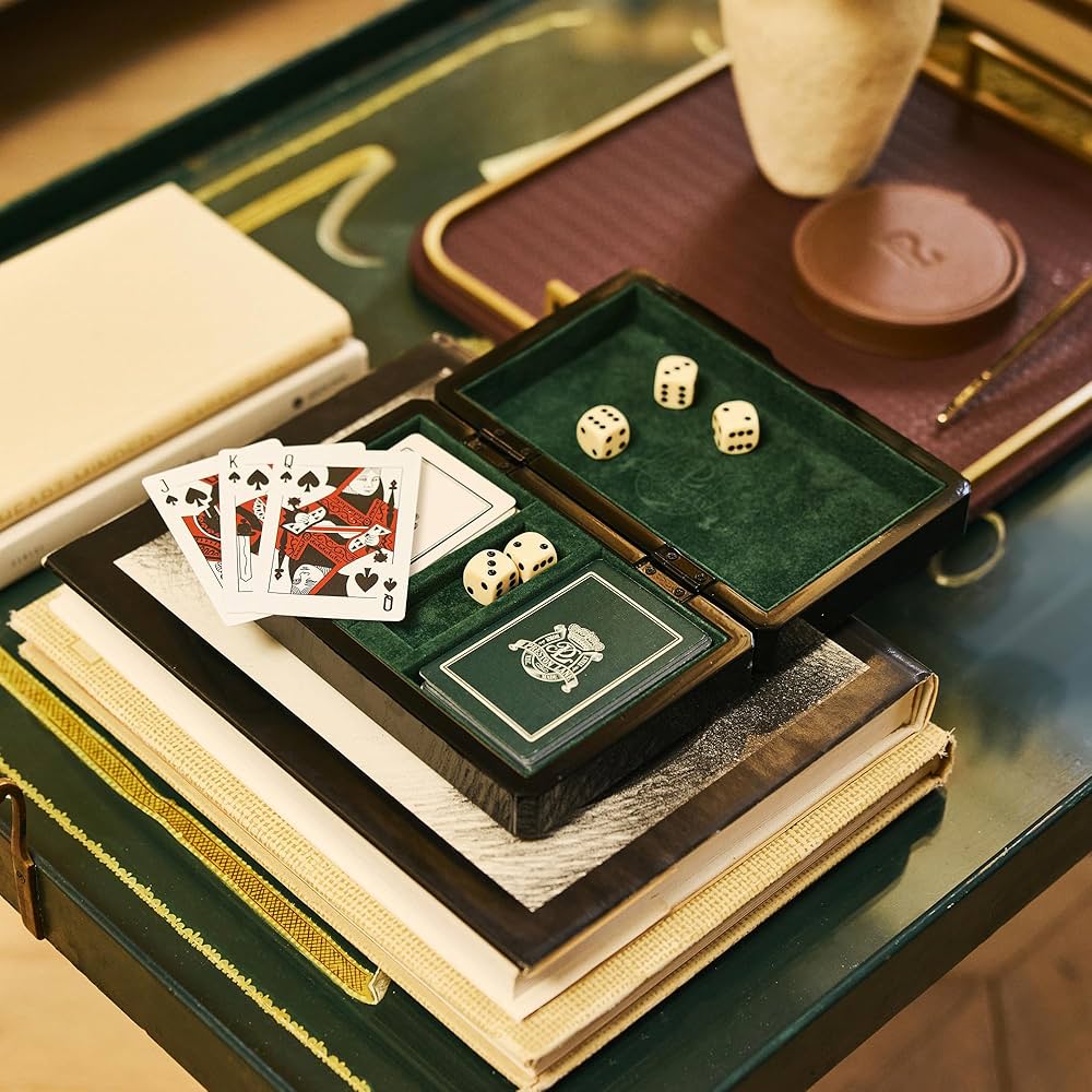 Amazon.com: Preston Lane Chester Luxury Game Box – Wooden Playing