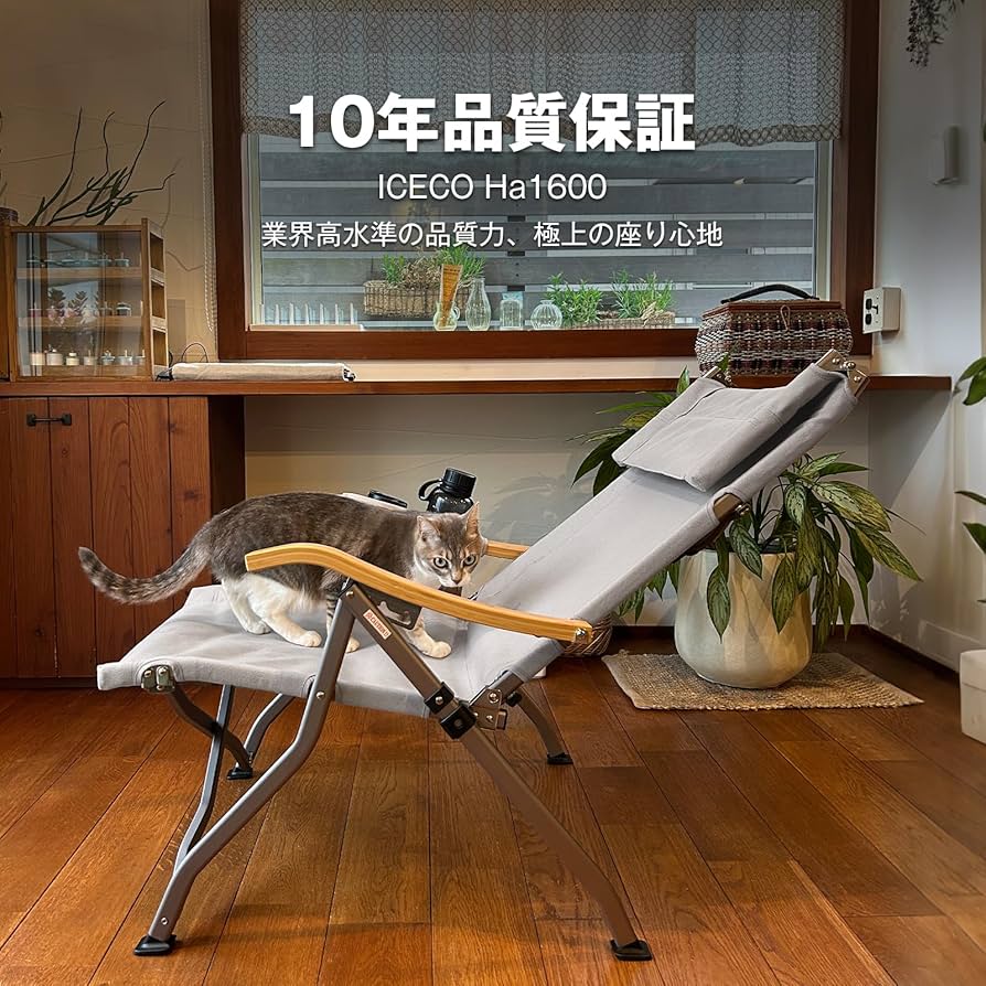 Amazon.co.jp: ロースタイル ICECO 4段階リクライニング式 ハイバック