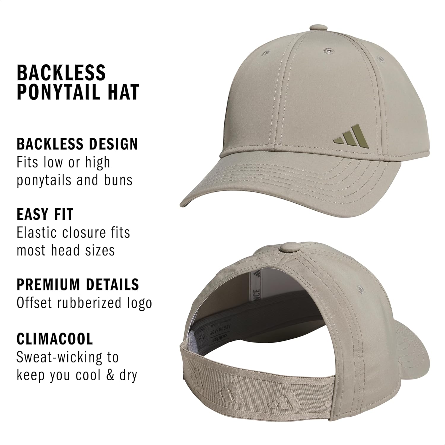 Adidas - Brandclub - adidas Women's Ponytail Hat – Backless