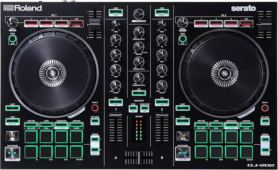 Amazon | Roland ローランド DJコントローラー DJ-202 Serato DJ対応