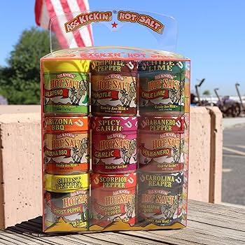 Amazon.com : Ass Kickin' Hot and Spicy Salt Gift Set – 1.1 oz. (9