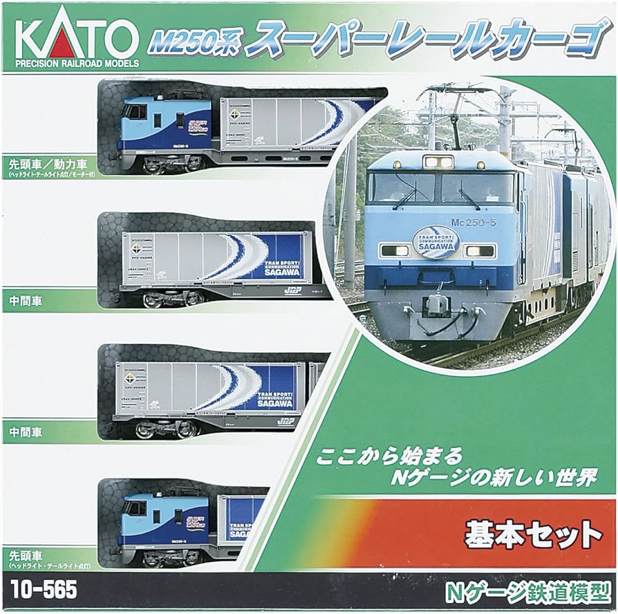 Amazon | KATO Nゲージ M250系 スーパーレールカーゴ 基本 4両セット
