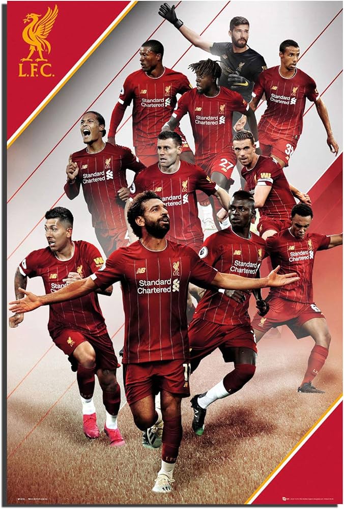Amazon | リバプールFC公式 19/20 ポスター | リバプールFC | ポスター
