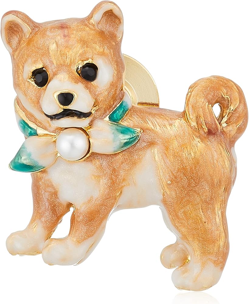 Amazon | [ヴァンドームブティック]柴犬(子犬)ブローチ VBRV1050 XU