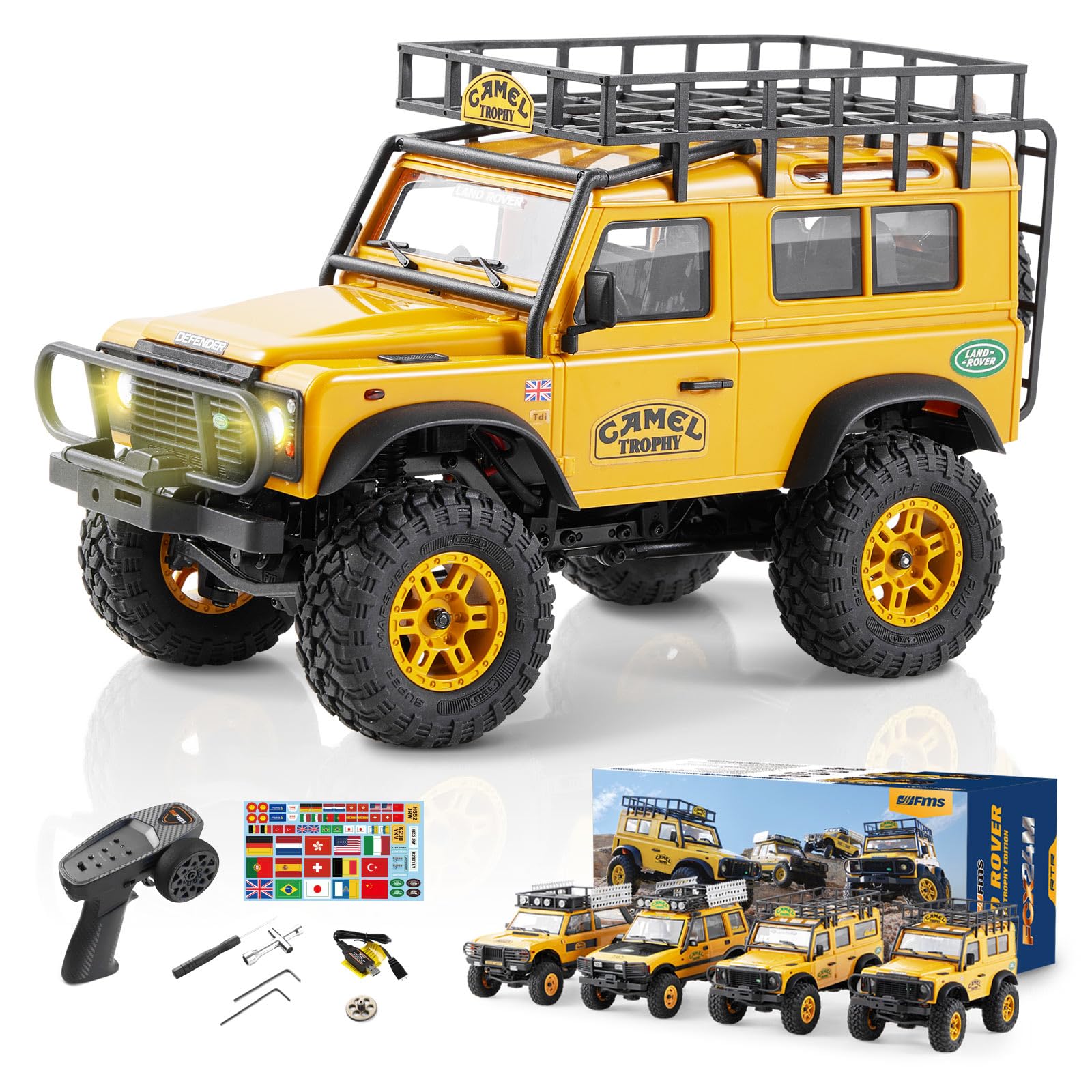 Amazon.co.jp: FMS 1/24 RCクローラー RTR FCX24M ランドローバー