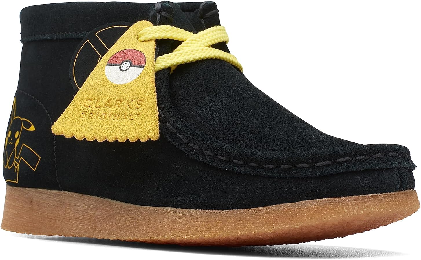 Amazon.com | CLARKS Wallabee Mist K Black Print Pokemon