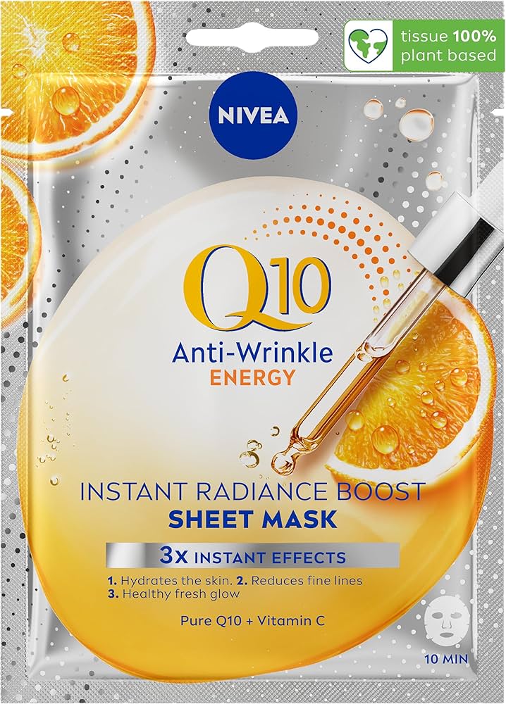 NIVEA Q10 + C Power Anti-Wrinkle + Energy Sheet Mask (1 Piece