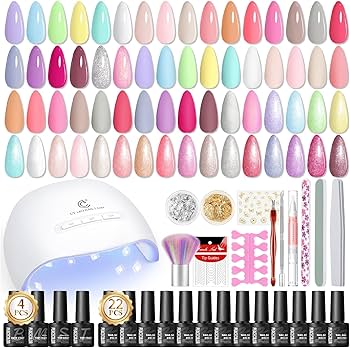 Amazon | PEACECOLOR ジェルネイルキット 全39点 22色ジェルネイル