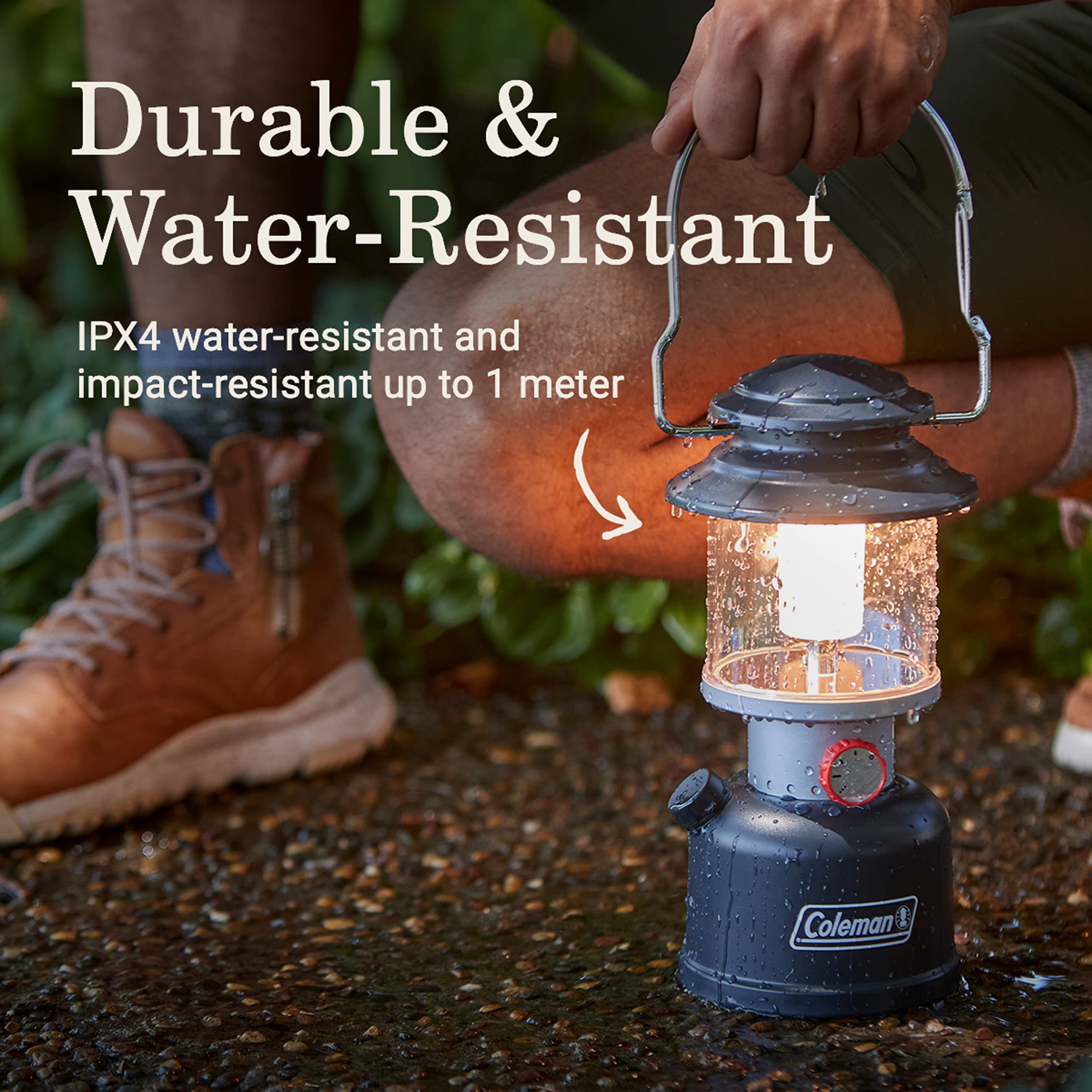 Coleman Classic Recharge LED Lantern, 400/800 Lumens, Durable