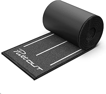 Amazon | PuttOut スリム ゴルフ パッティングマット 240cm x 25cm