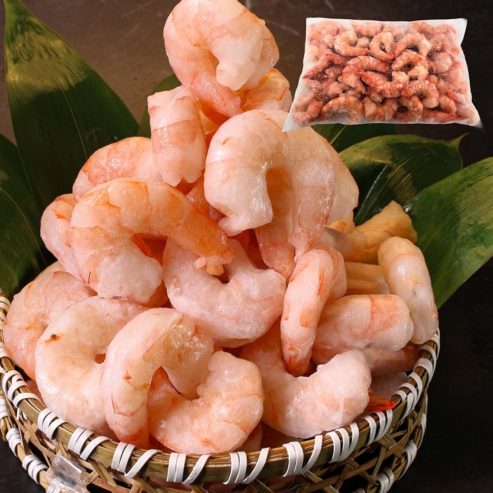 Amazon.co.jp: 冷凍 むきえび 1kg ブラックタイガー 1尾20~40g 大粒