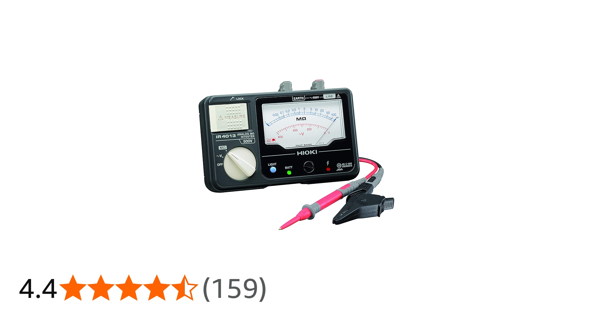 Amazon | HIOKI (日置電機) 絶縁抵抗計 IR4011-10 アナログメグオーム