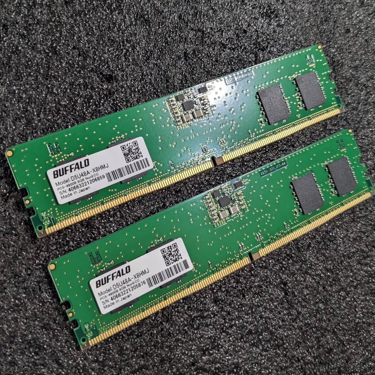 中古】DDR5メモリ32GB(16GB2枚組) D5U48A-S16HMJ 中古】DDR5 16GB 2枚