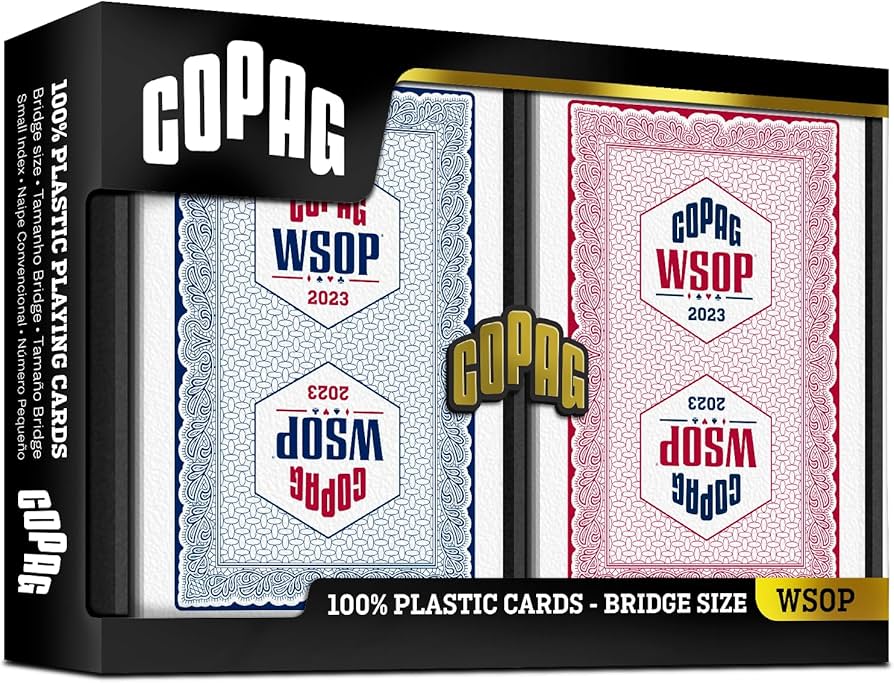 Amazon.com: Copag 2023 WSOP World Series of Poker 100% Plastic