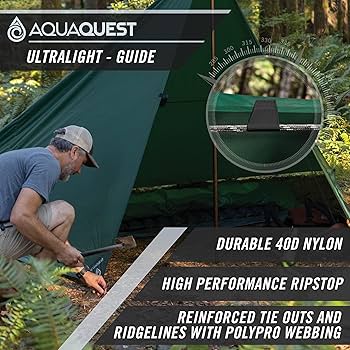 Amazon | AquaQuest Guide 防水キャンプタープ - 超軽量シェルター