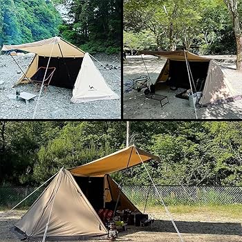 Amazon | TOMOUNT パップテント ポーランド軍幕 TC素材 4シーズン適用