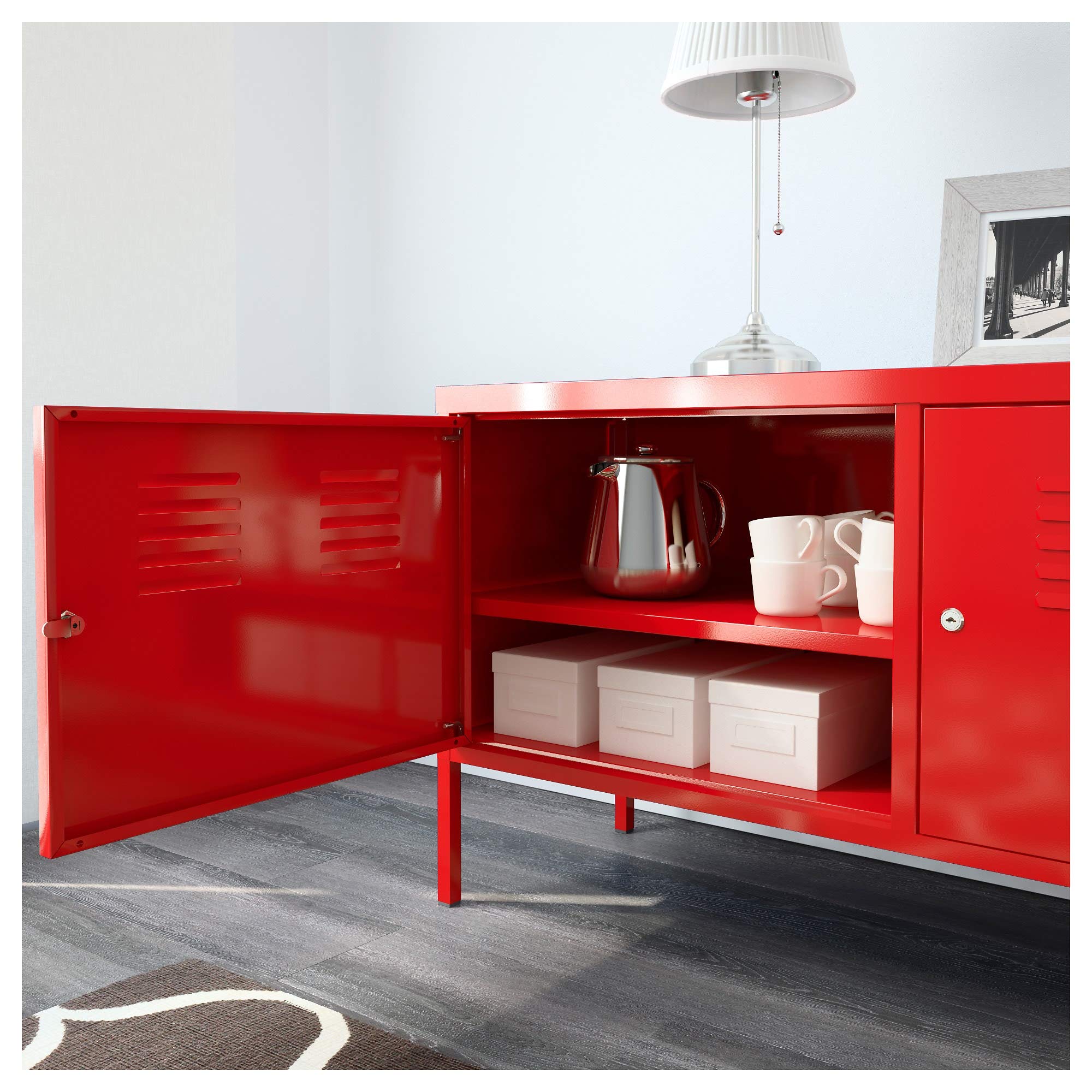 Amazon｜IKEA(イケア) IKEA PS レッド 20168343 キャビネット、レッド