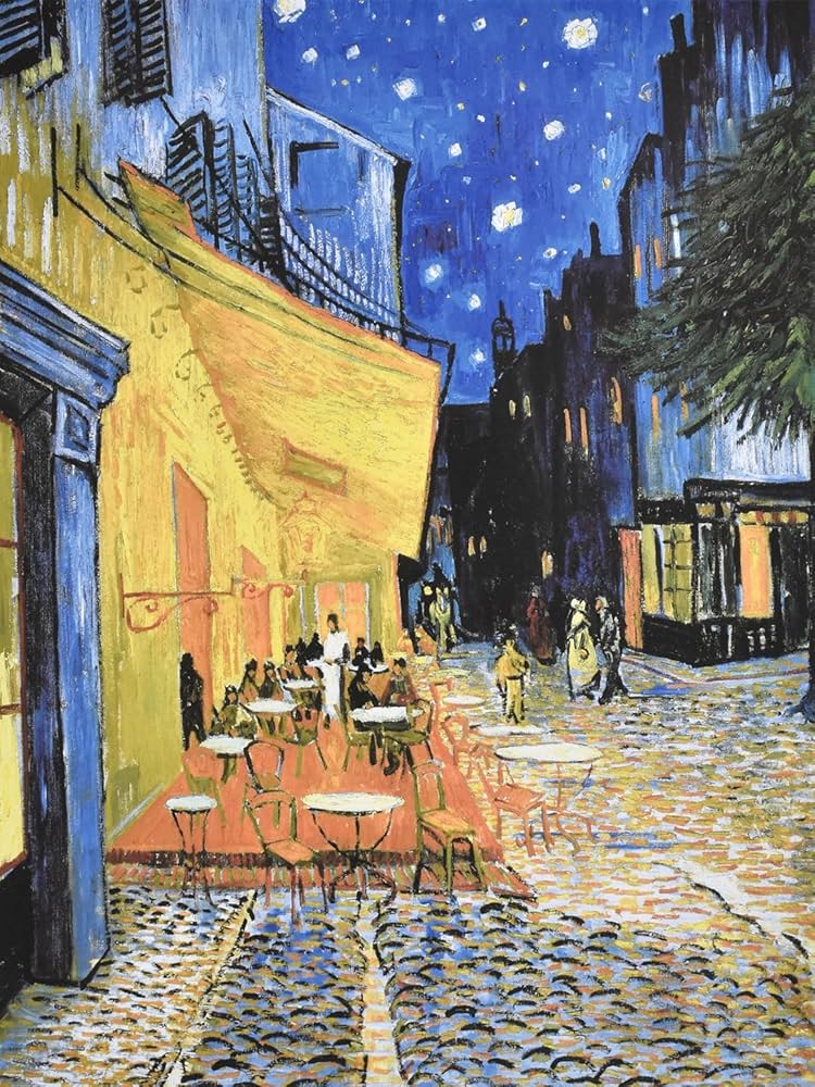 Amazon.co.jp: 晴れの街ギャラリー 絵画 額絵 ゴッホ 『夜のカフェ