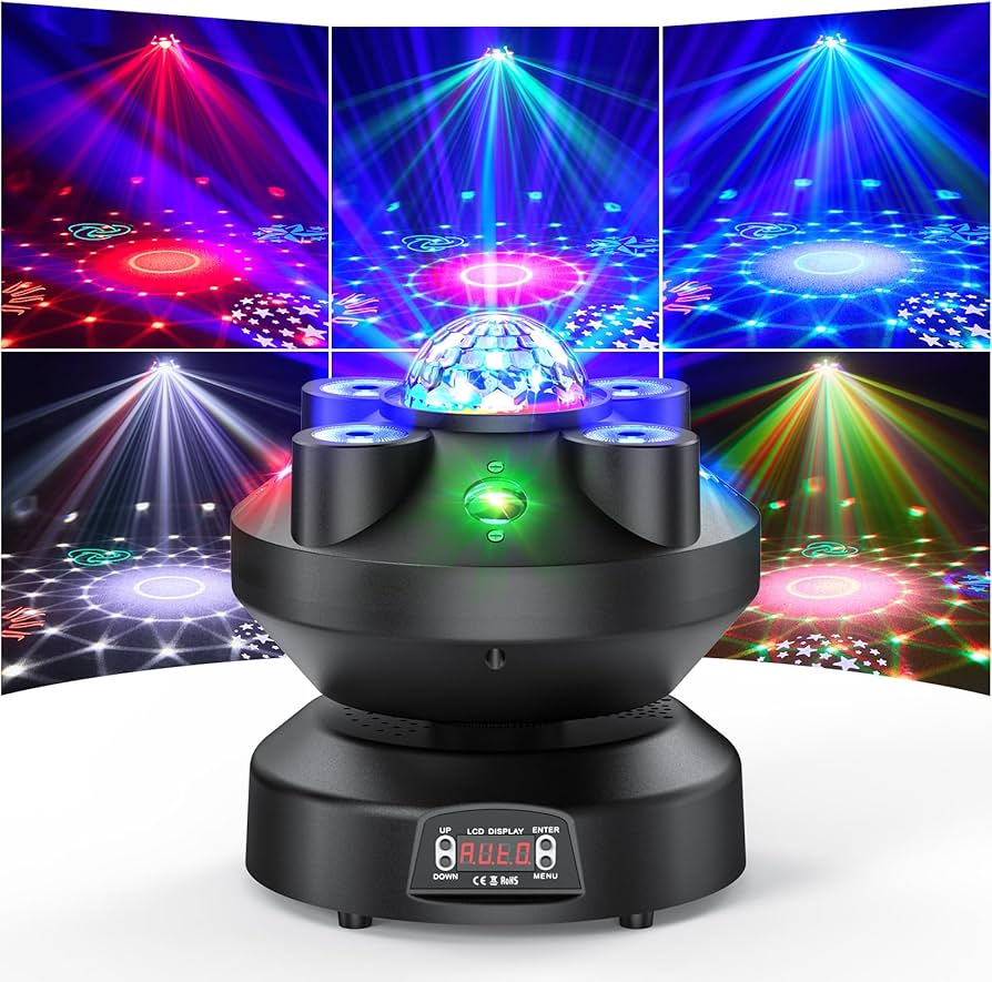Amazon.co.jp: SEBRUANC 70W ステージライト 9LED ムービングヘッド