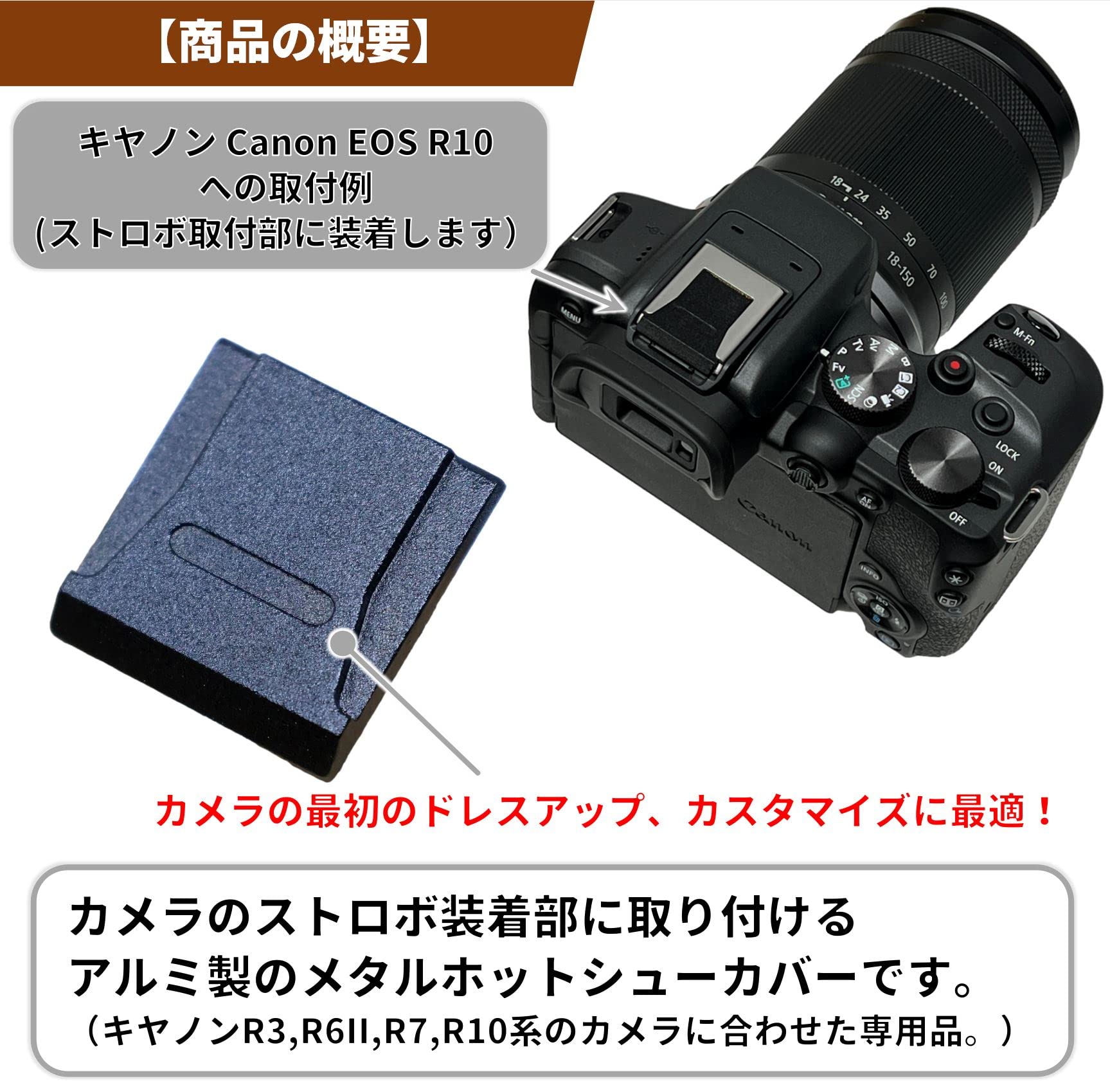 Amazon | F-Foto Canon EOS R3, R6 MarkII, R7, R8, R10, R50用 メタル