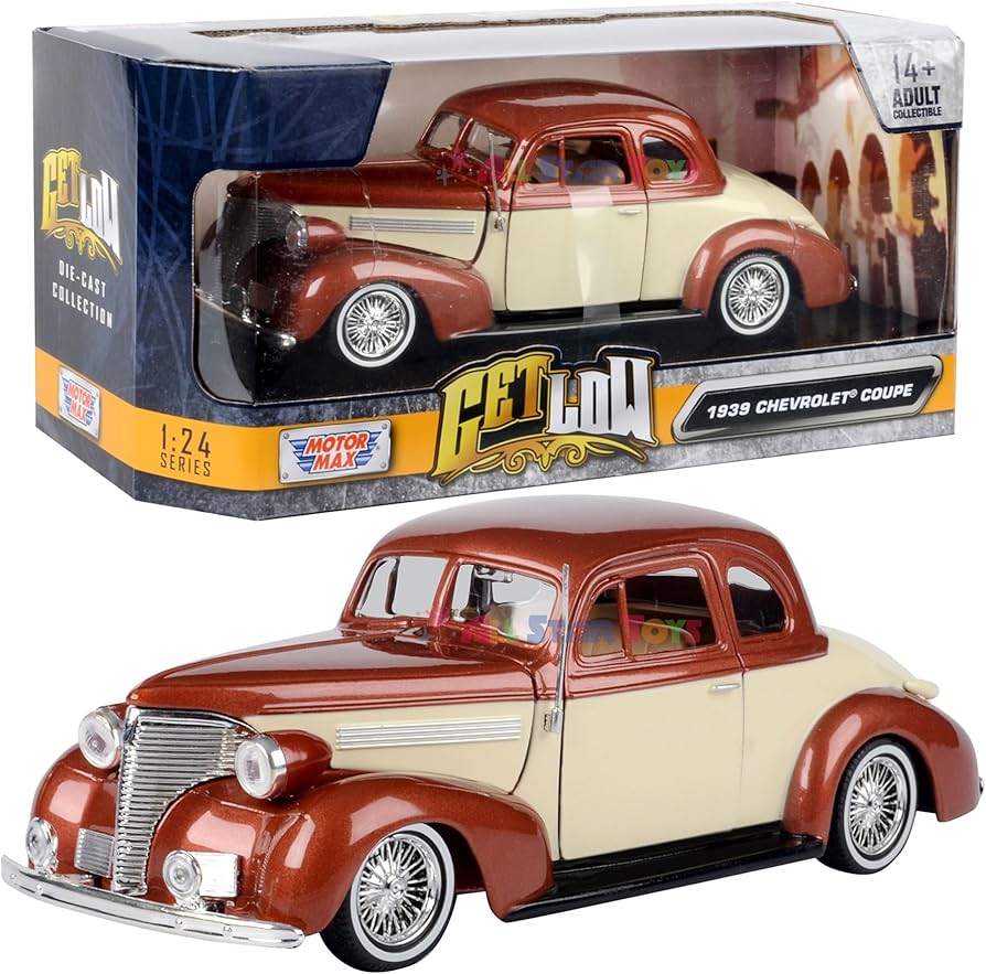 Amazon.com: Motormax 1939 Chevrolet Coupe Lowrider 1:24 Diecast