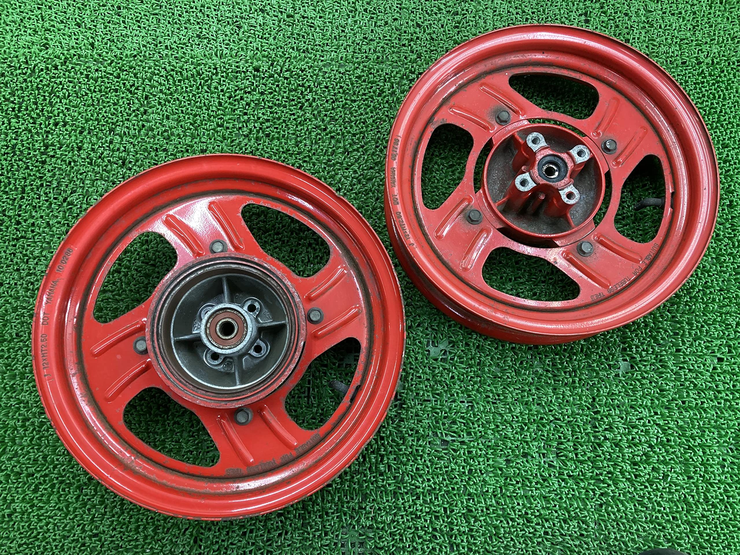 Amazon | YSR50 ホイール 前後 赤 ヤマハ 純正 中古 バイク 部品