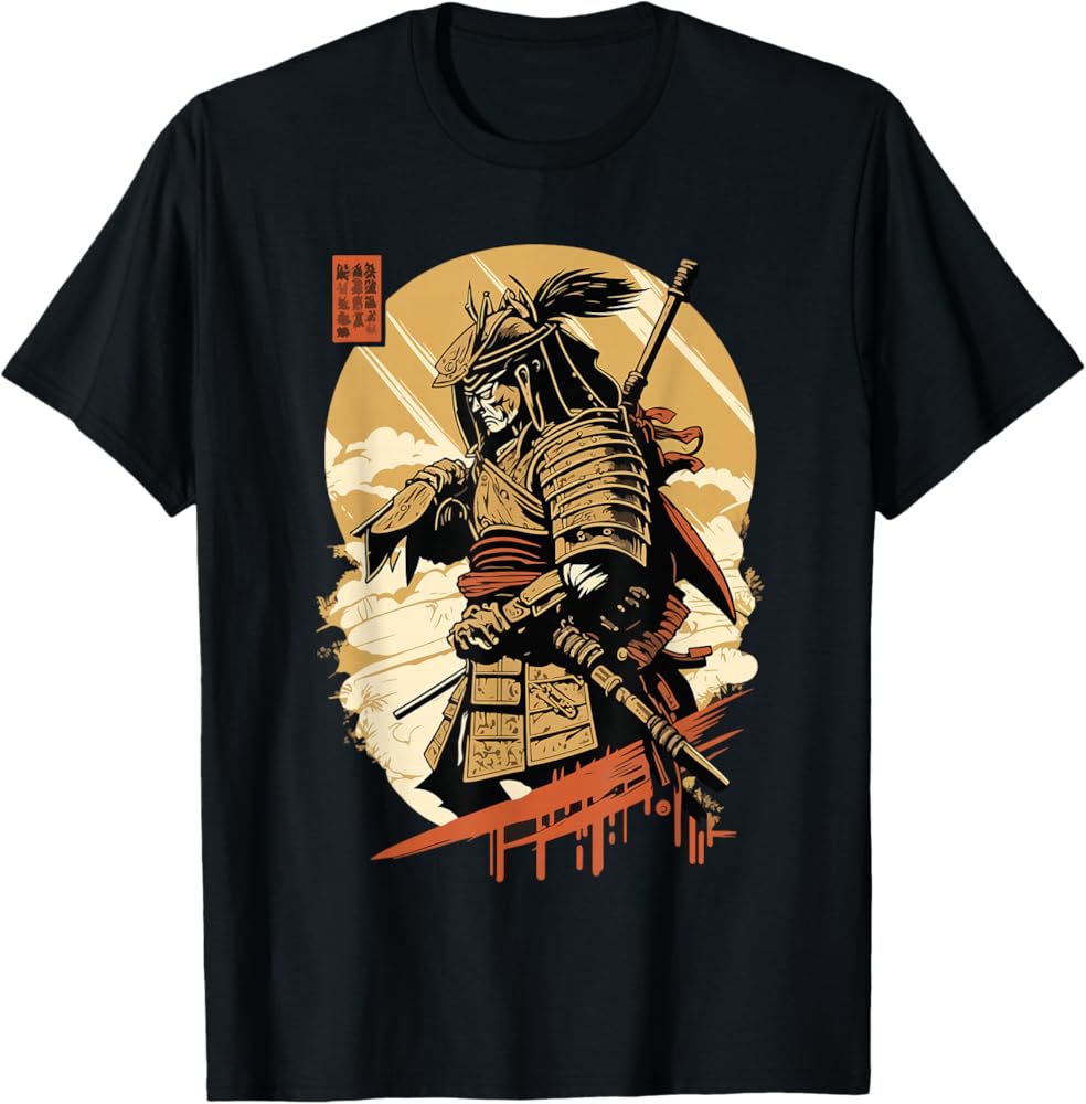 Amazon.com: Japanese Samurai Warrior - Vintage Japanese Art T