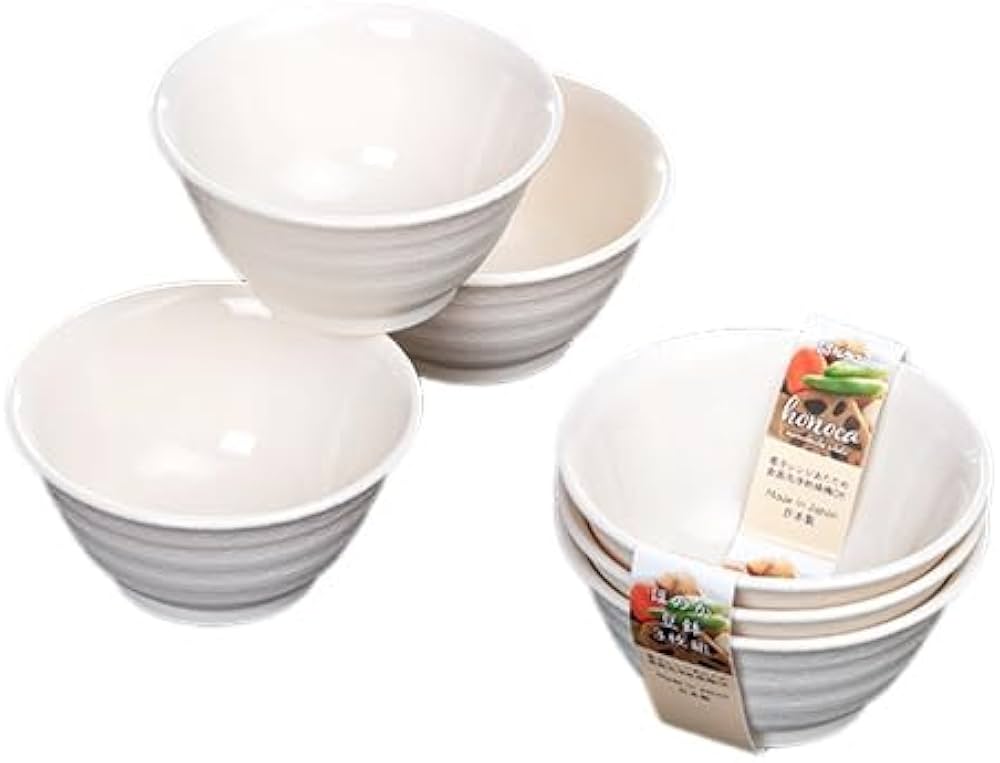 Amazon.co.jp: ほのか 豆鉢 3P 白（3個組） 【まとめ買い100個セット