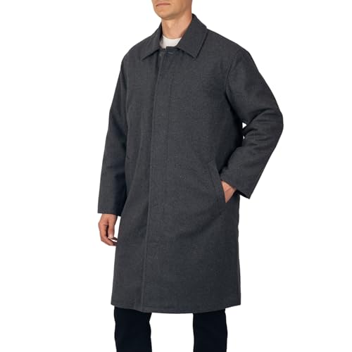 Alpine Swiss Zach Men's Wool Blend Overcoat – Knee-Length Trench