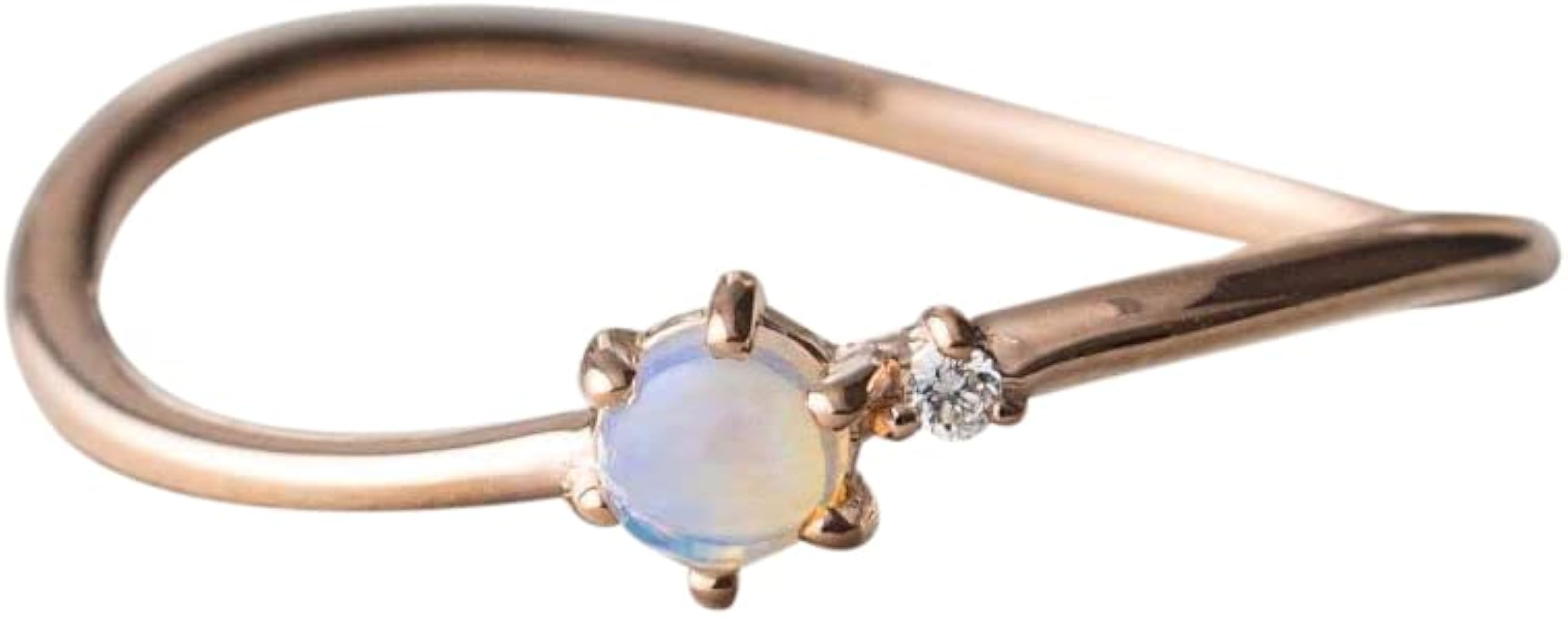 Amazon | (エテ) ete K10PG オパール ピンキーリング 720948 5号